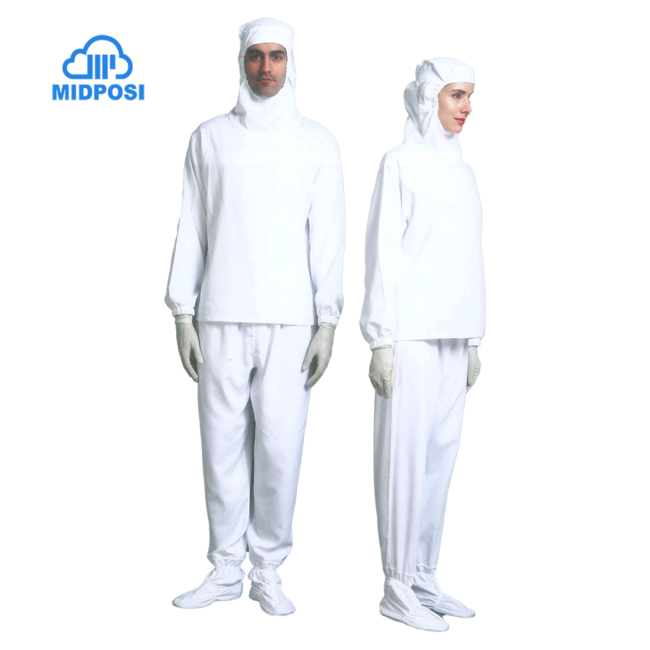 Autoclavable Cleanroom Suits - Seperate Cleanroom Coveralls Attached Hood