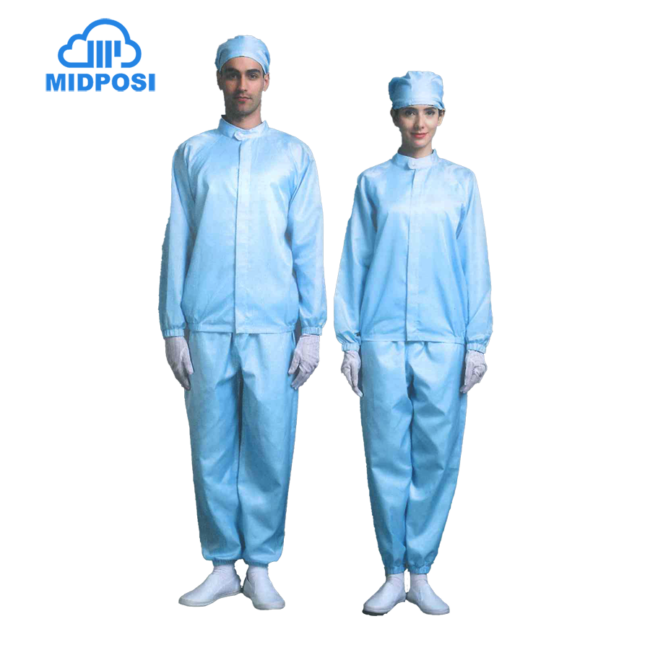 Autoclavable Cleanroom Suits - Pant Suit Font Zipper Type Attached