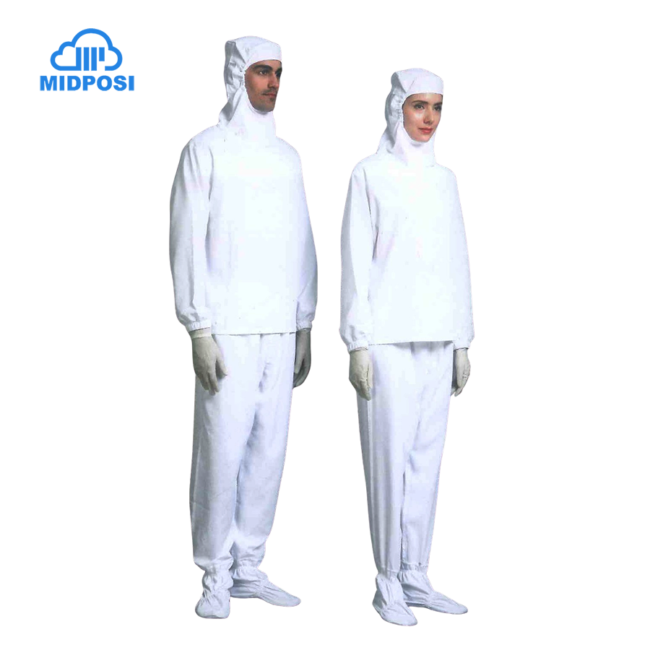 Autoclavable Cleanroom Suits - Seperate Cleanroom Coveralls Attached Hood and Socks