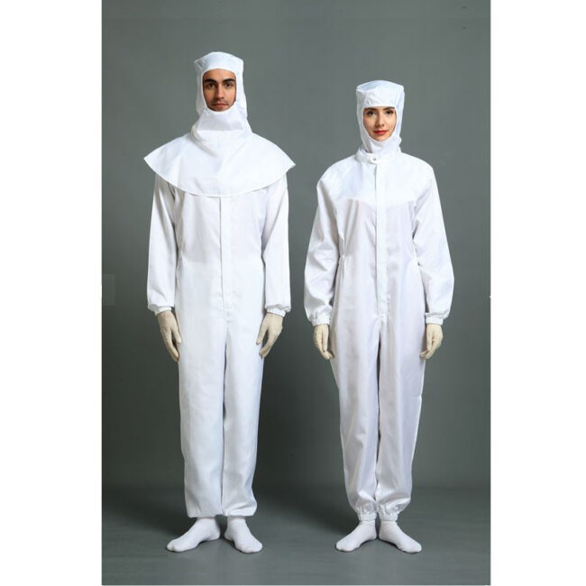 cleanroom work wear hooded jacket and pants md 2a01 (2)