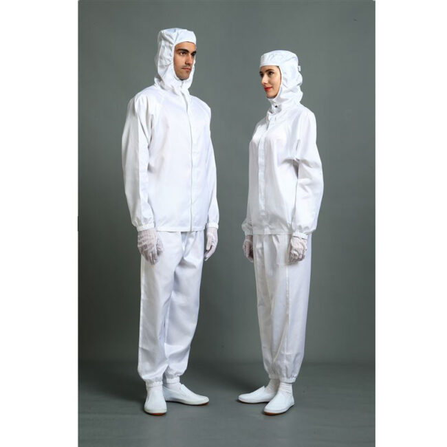 cleanroom work wear hooded jacket and pants md 2a01 (3)