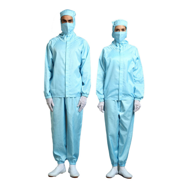 cleanroom work wear hooded jacket and pants md 2a01 (5)