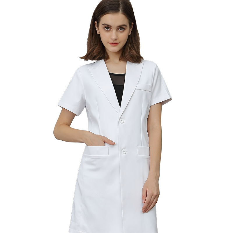 Women Lab Coat Short Sleeve