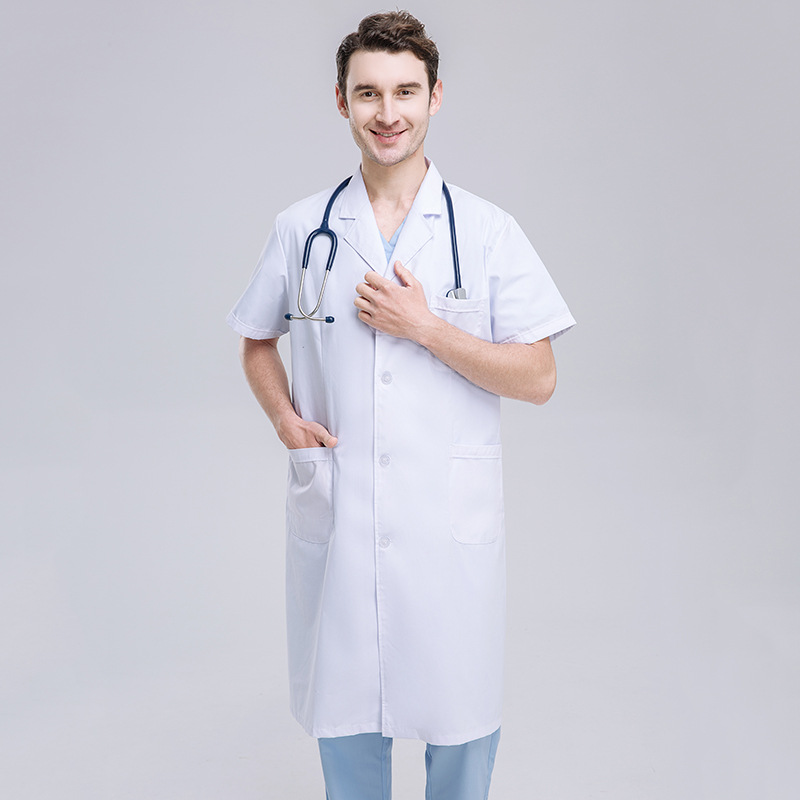 Men Lab Coat Short Sleeve