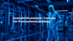 Chemical-resistant coveralls for petrochemical safety