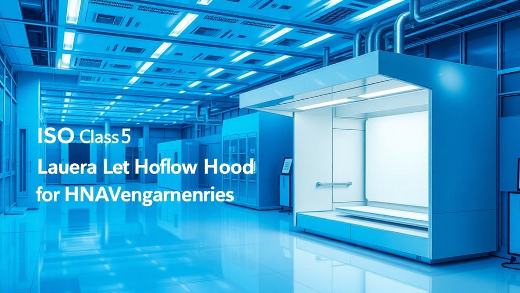 ISO Class 5 laboratory with airflow hood