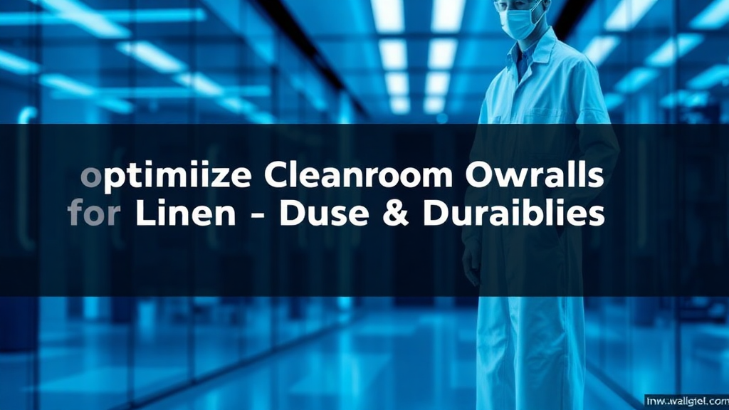 Optimize cleanroom overalls for durability and use.