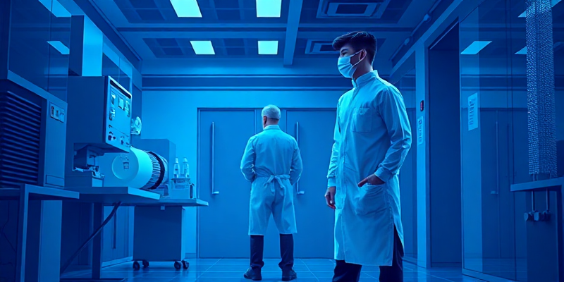 Chemical-Resistant Cleanroom Aprons for Engineers illustration