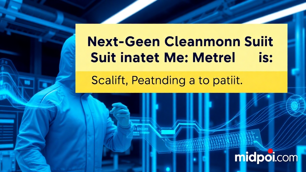 Next-Gen Cleanroom Suit Materials for Scalable Production - Next-Gen Cleanroom Suit Materials for Scalable Production - Innovative Tech Solutions
