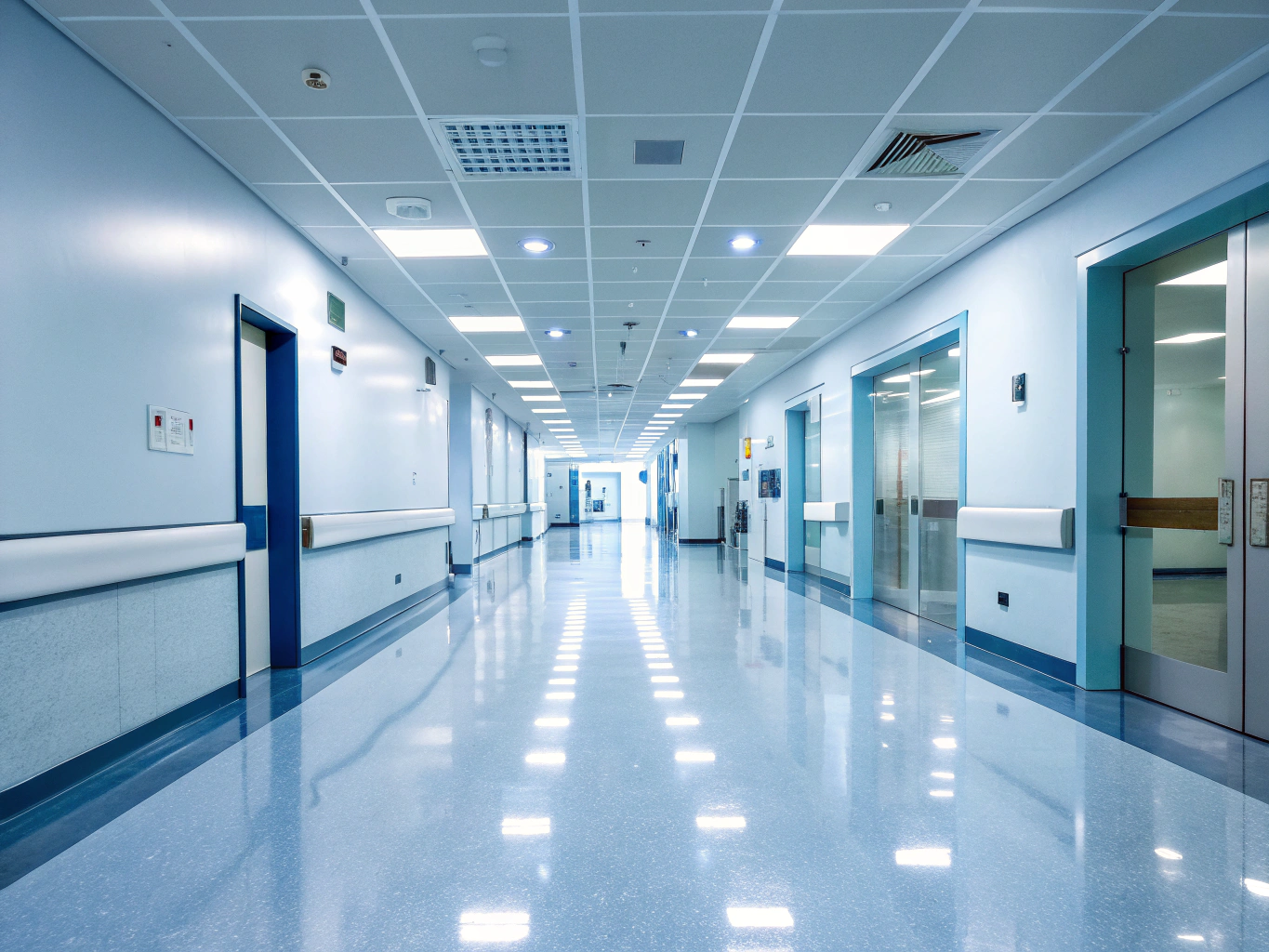 Hospital Corridor & Patient Room