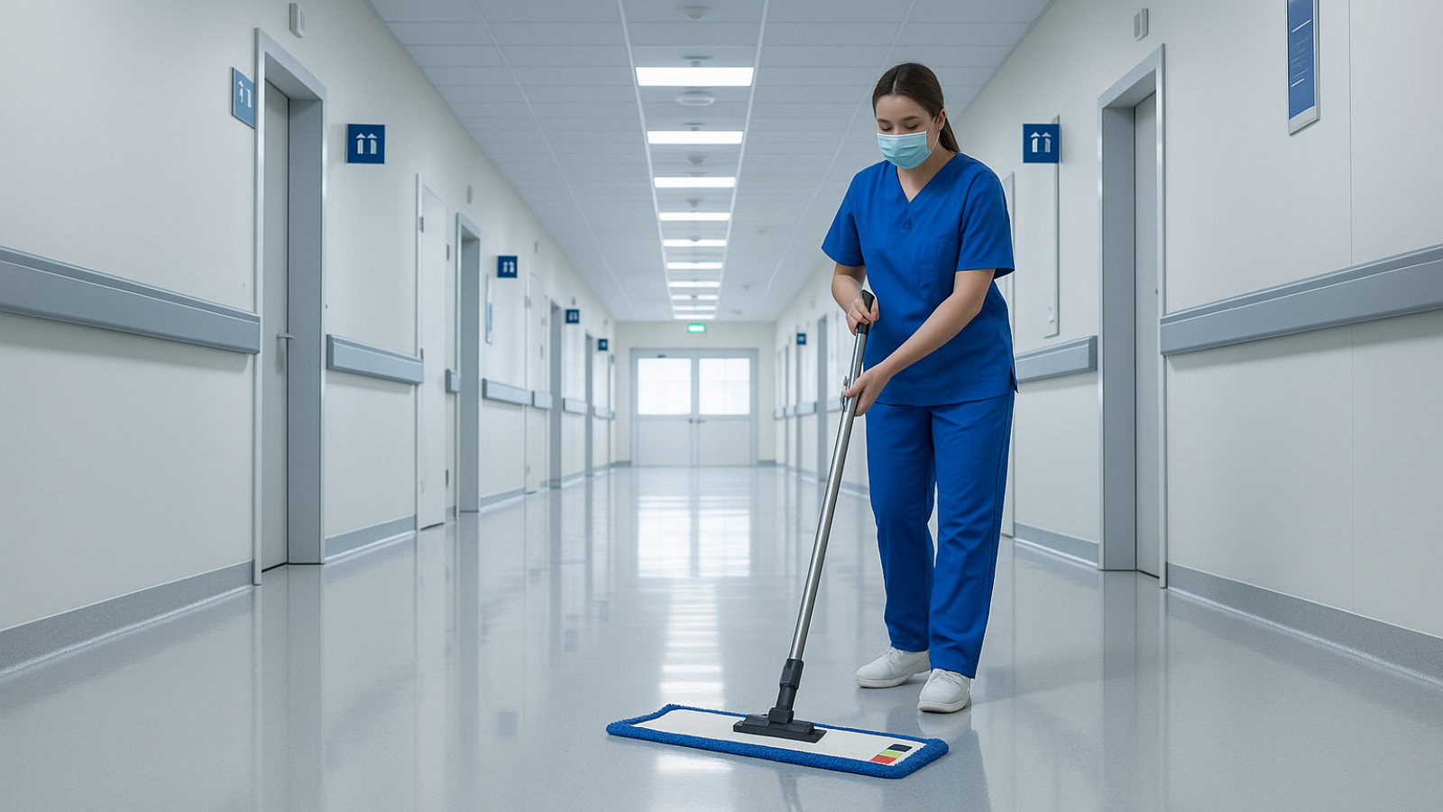 Hospital mop cleaning application