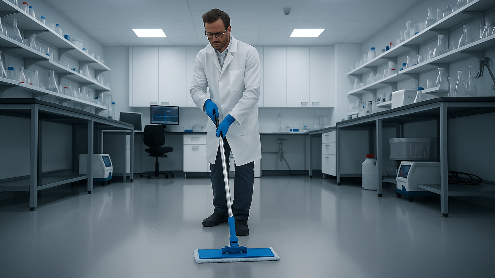 Biotech laboratory mop application