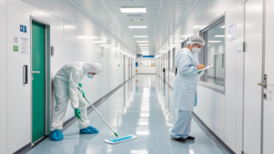 cleanroom mop systems,hospital mop systems,cleanroom wall mop,microfiber mop,knitted polyester mop,ISO 14644 cleaning,EU GMP Annex 1 cleaning,USP 797 800 compounding,contamination control,multi-bucket system,sterile mop,pre-saturated mop,touchless mopping,validation SOP