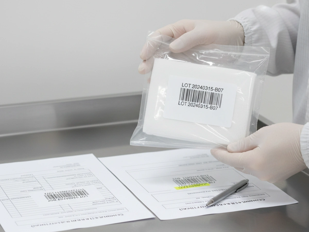 GMP qualification criteria scorecard for cleanroom mop supplier