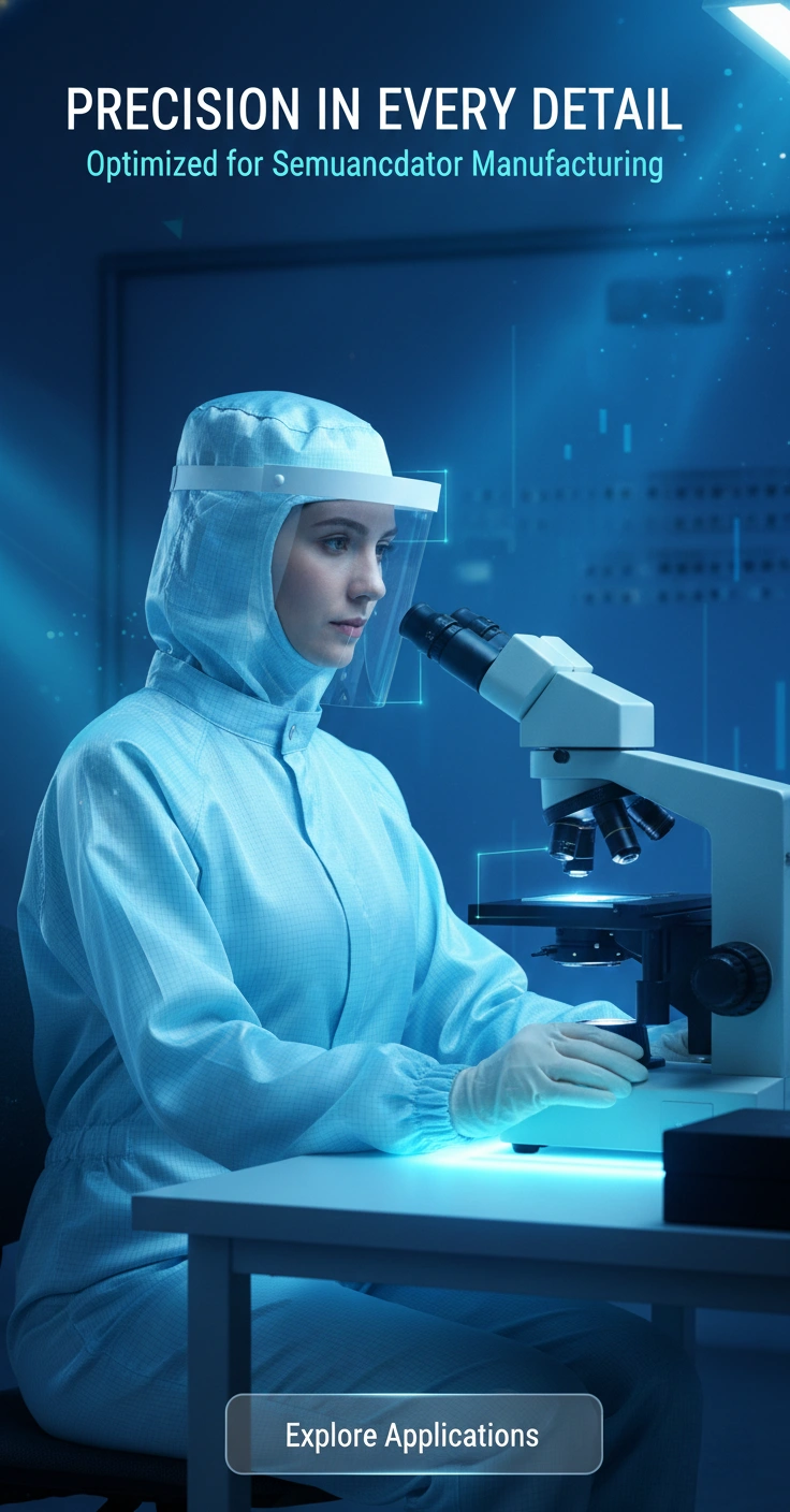 MIDPOSI 無菌クリーンルーム用つなぎ服