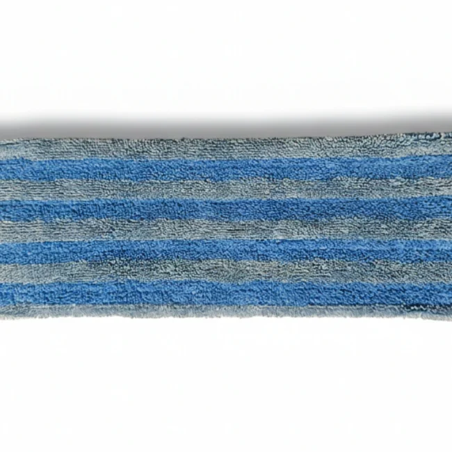 Reusable cleanroom mop systems for long-term laundering