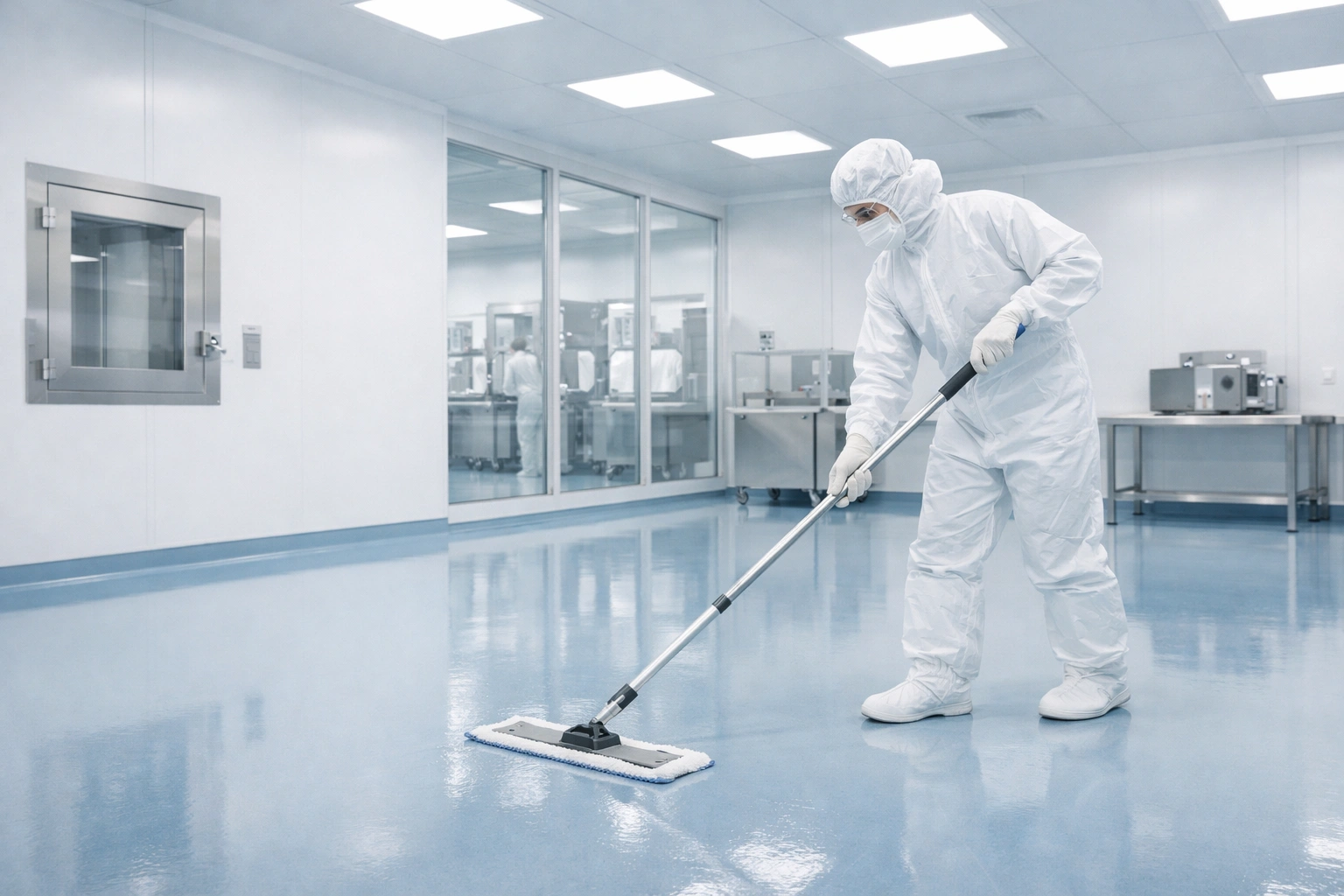 Application of cleanroom mops in GMP pharmaceutical manufacturing process