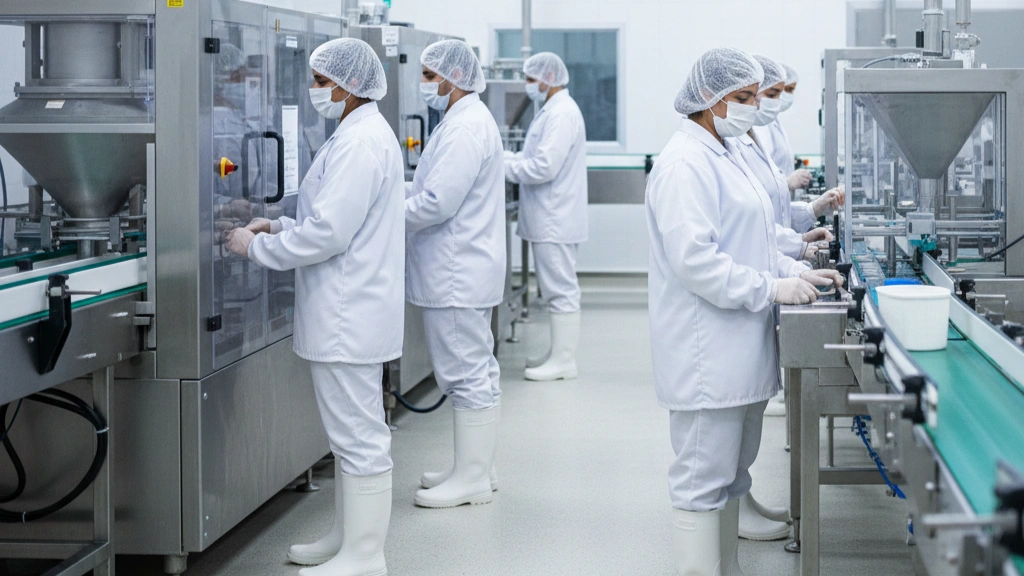 Food and beverage hygiene uniforms for controlled processing and packaging