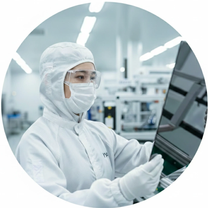 LCD and OLED cleanroom apparel specialist