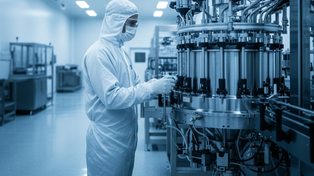 Pharmaceutical GMP cleanroom garments and mops for sterile production