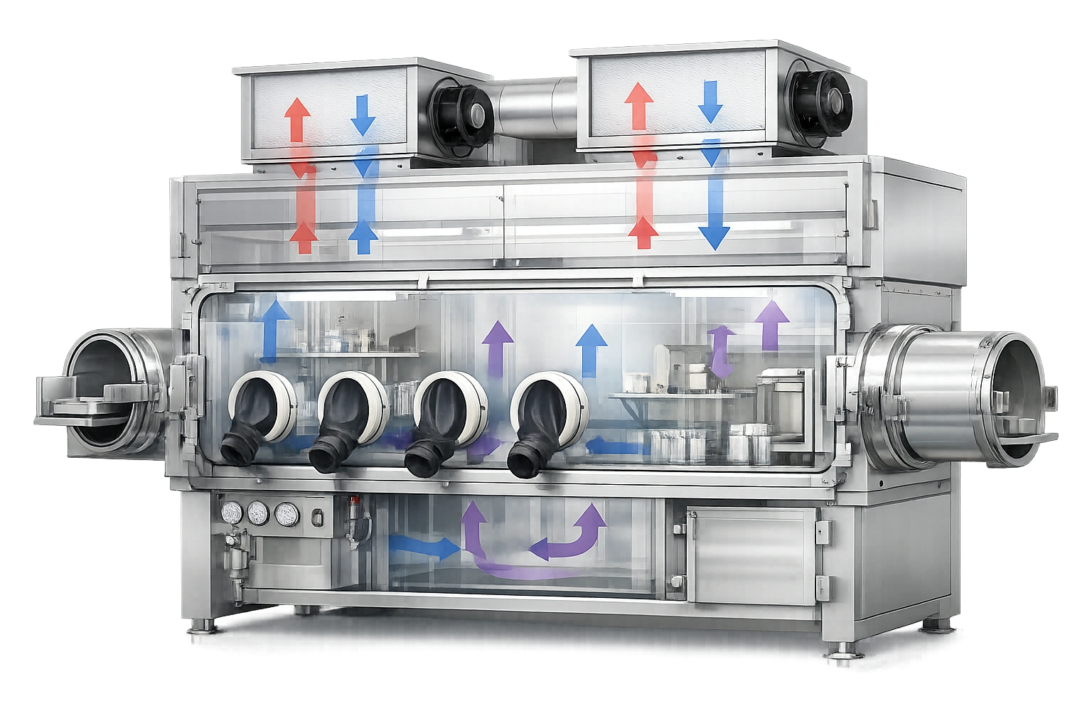 Technical overview of pharmaceutical isolator system with HEPA filtration