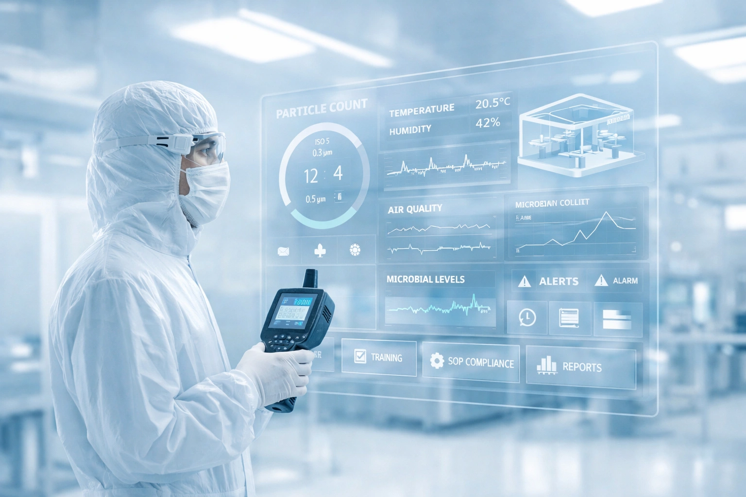 cleanroom contamination control hero in pharmaceutical environment