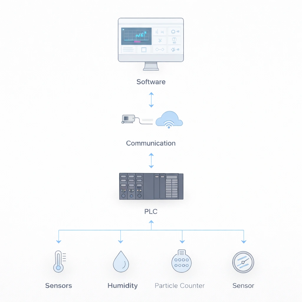 cleanroom contamination control system architecture diagram