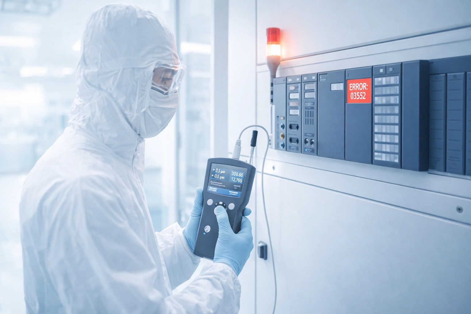 cleanroom contamination control monitoring in pharmaceutical environment