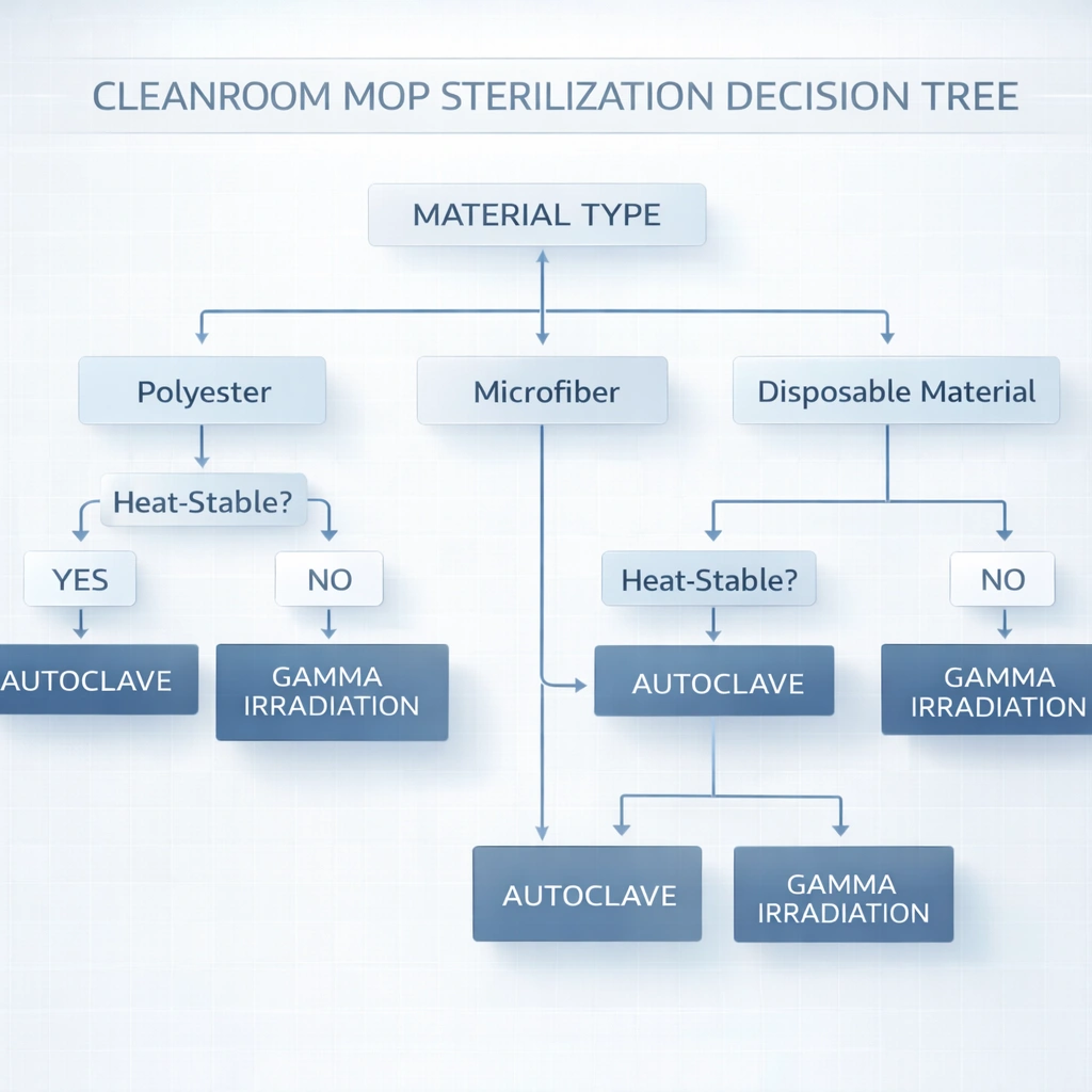 ISO 5 cleanroom technician using sterile wipes inside laminar flow cabinet in pharmaceutical production