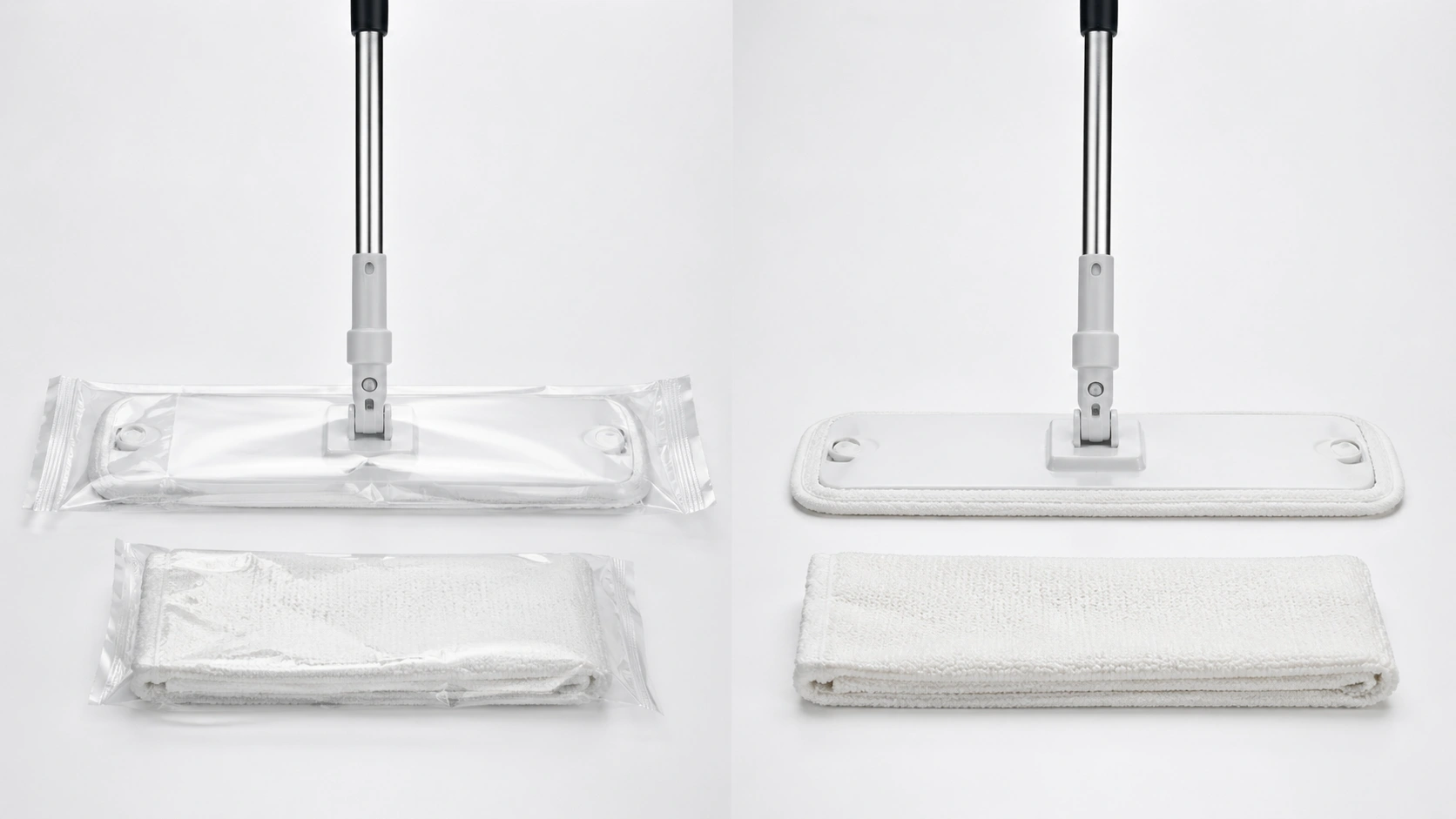 Sterile and non-sterile cleanroom mop comparison for GMP cleaning