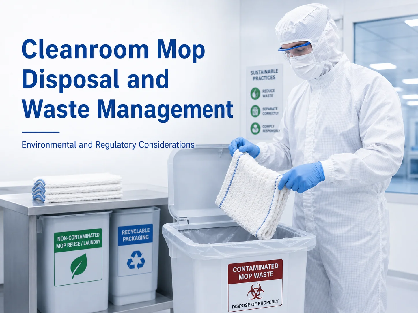 Cleanroom Mop Disposal and Waste Management - A Guide for GMP Facilities