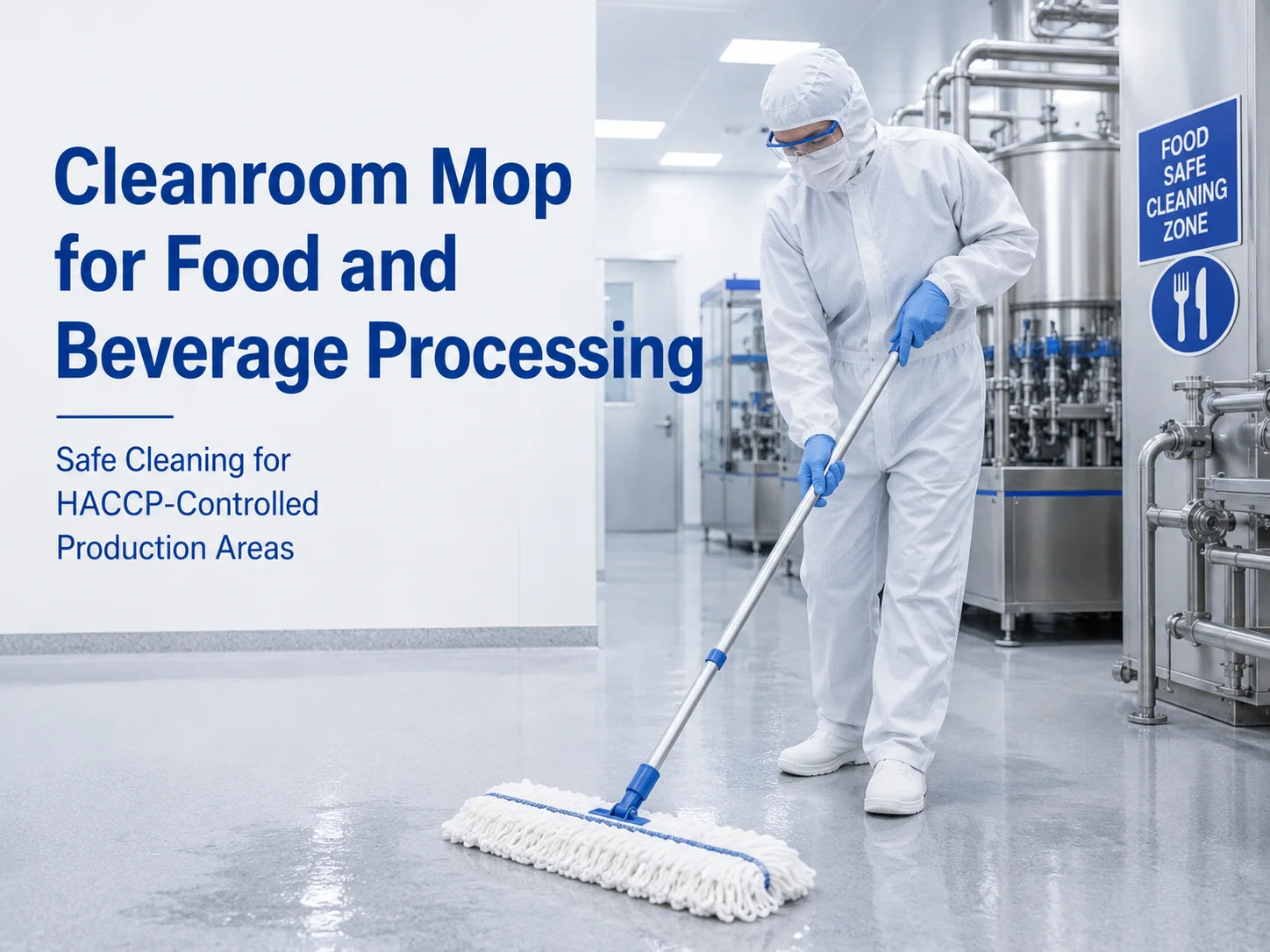 Cleanroom Mop Selection for Food and Beverage Processing Facilities