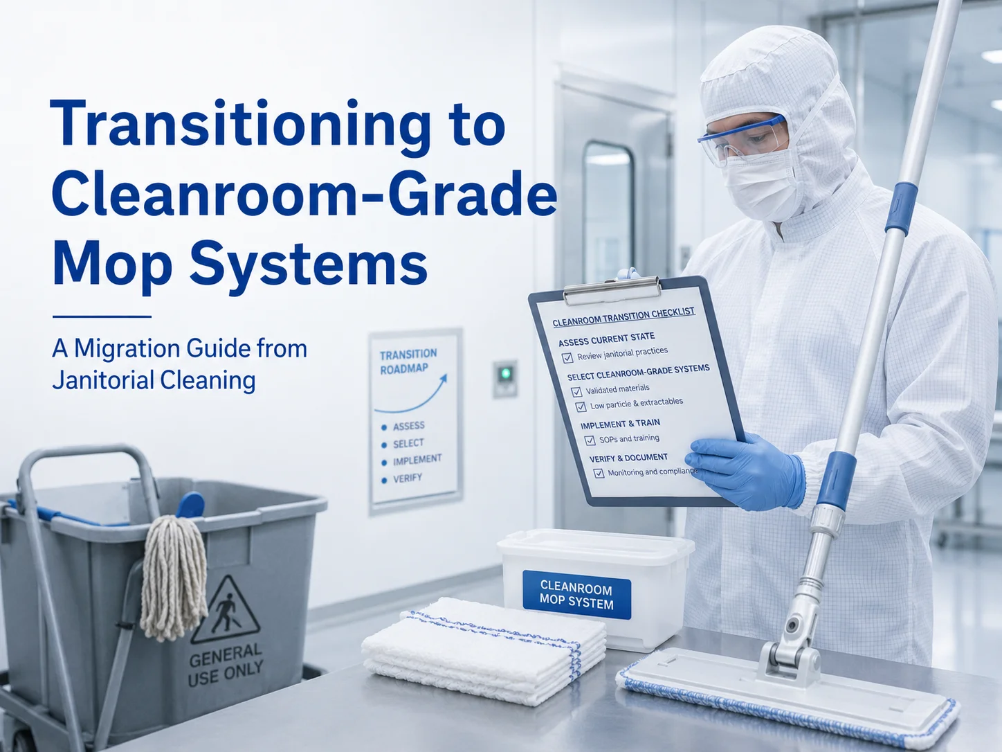 How to Transition from Janitorial to Cleanroom-Grade Mop Systems - A Buyer Guide