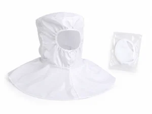 Cleanroom bouffant hood and sterile face mask product display