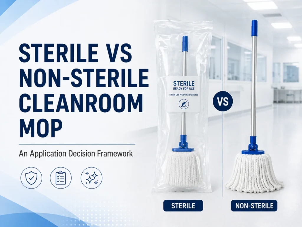 Cleanroom Mop Handle Selection Guide - مواد، ڊگھائي، ۽ منسلڪ سسٽم