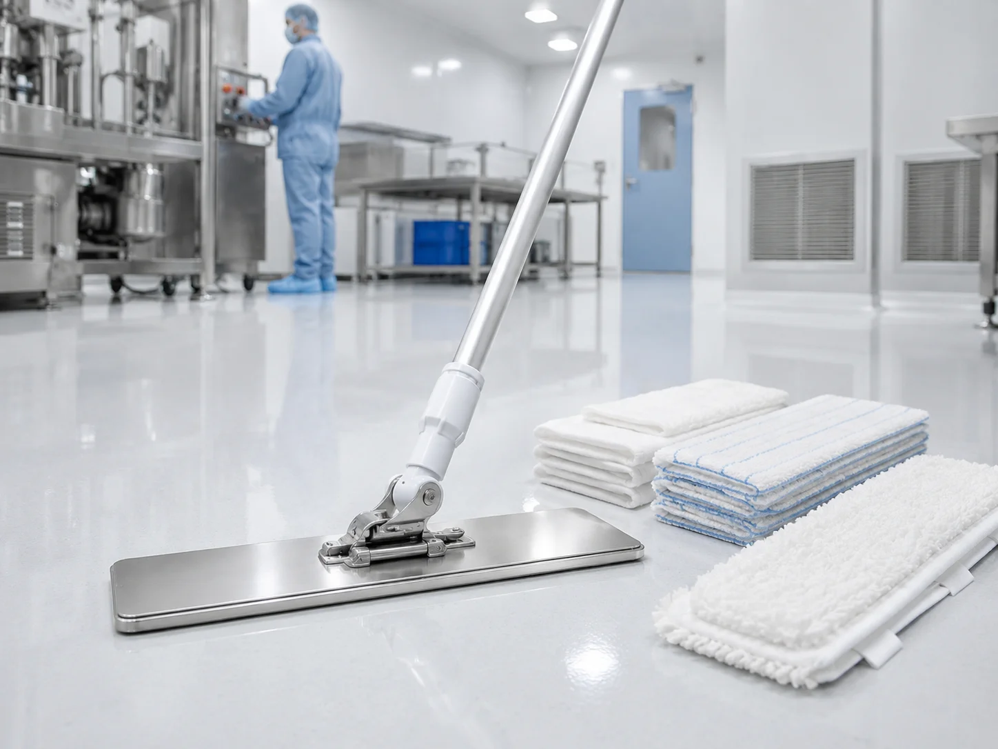 Cleanroom mop sample testing and technical evaluation process for buyer assessment and product qualification