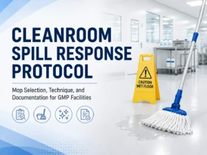 Cleanroom Spild Response Protocol — Mop Selection, Technique, and Document