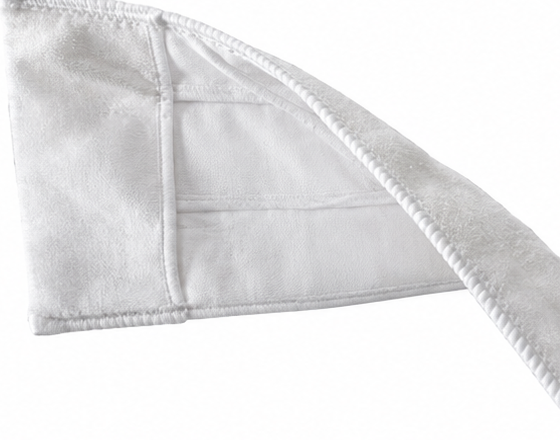 Polyester knit cleanroom mop — pocket detail