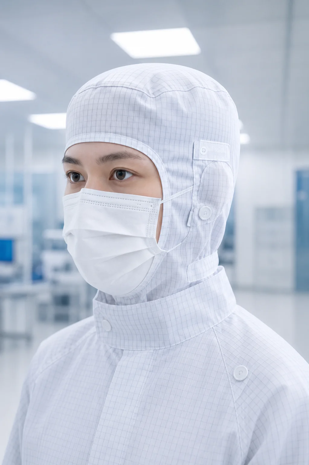 MIDPOSI autoclavable cleanroom garment product photography