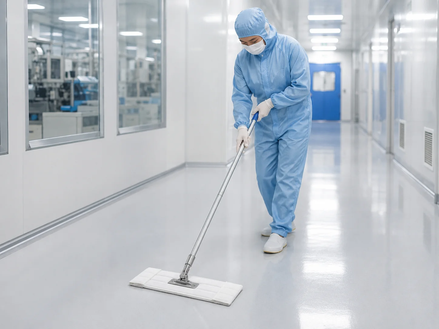 MIDPOSI cleanroom mop system product visual