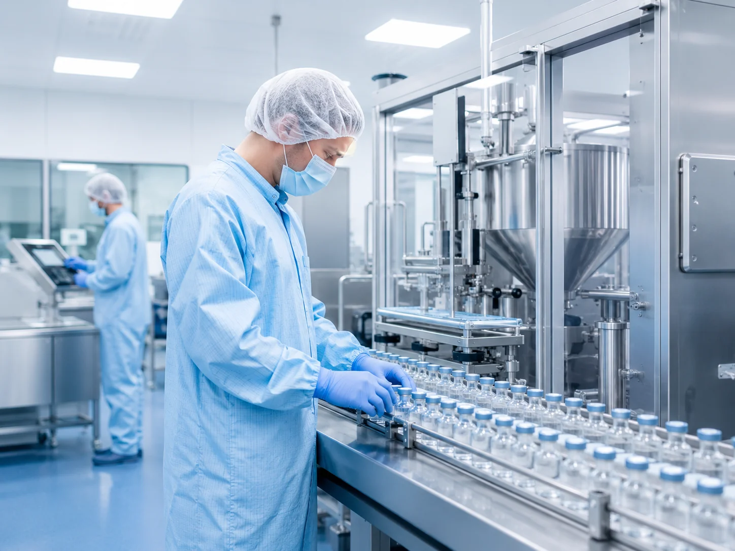 Medical device and controlled manufacturing cleanroom environment