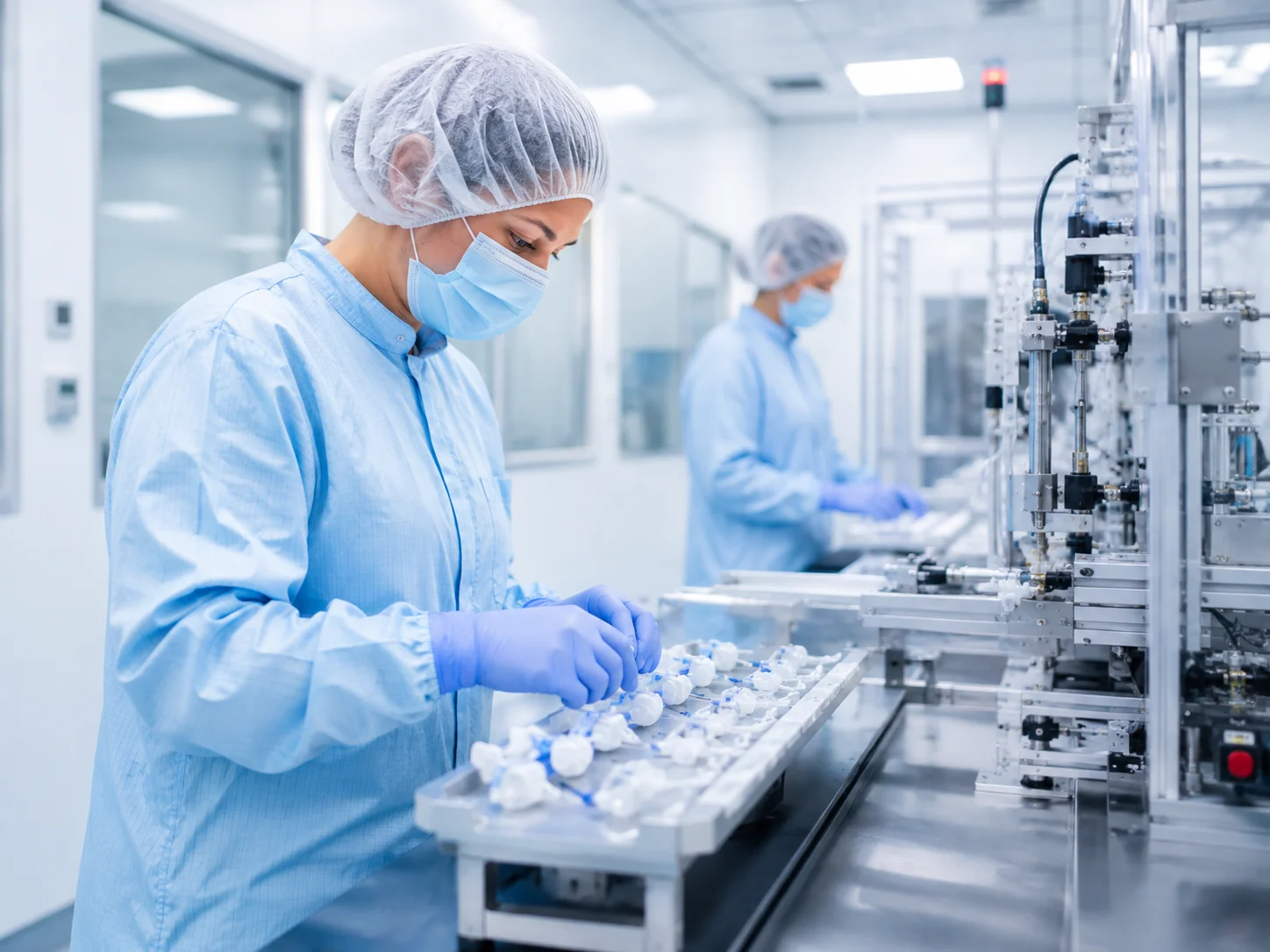 Semiconductor cleanroom inspection in an ESD-controlled environment